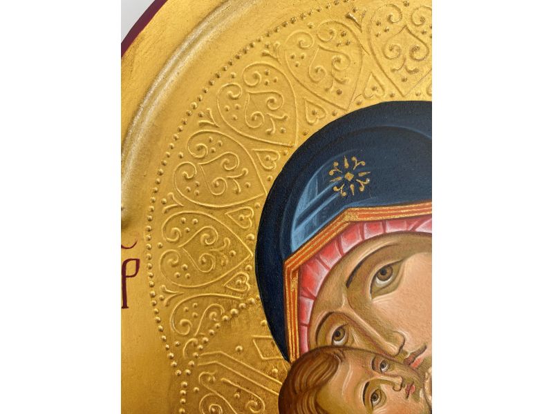 Icon, Mother of the sweet embrace 21x35 cm with bow