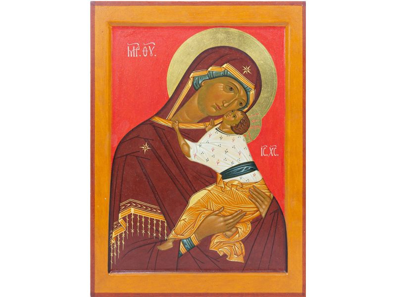 Madre de Dios de la ternura de Novgorod 25x35 cm