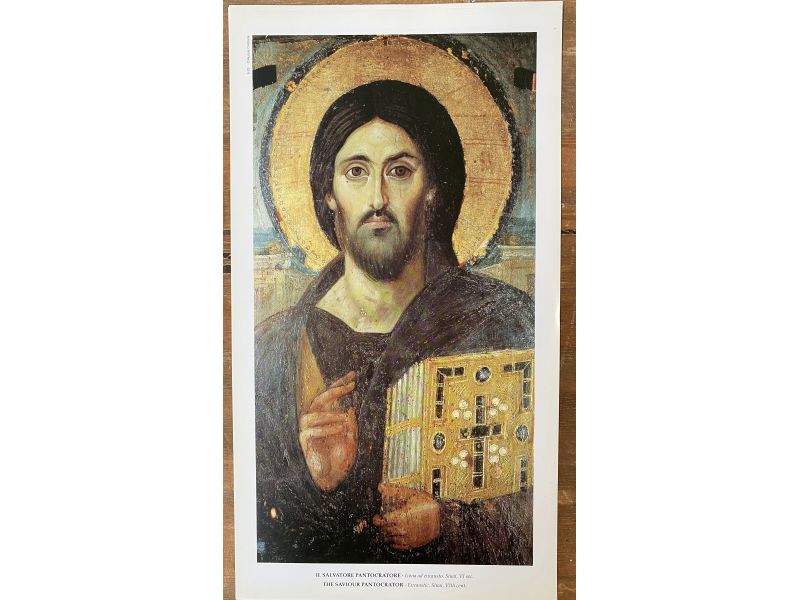 Stampa icona Cristo Pantocratore del Sinai