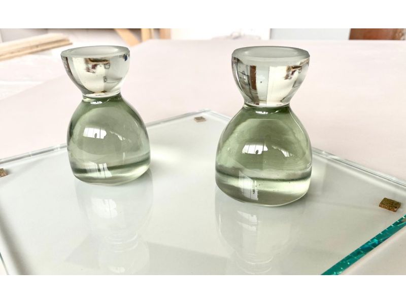 Glass pestle, height 9cm, two diameters (4,5 cm/6 cm) - Zharov