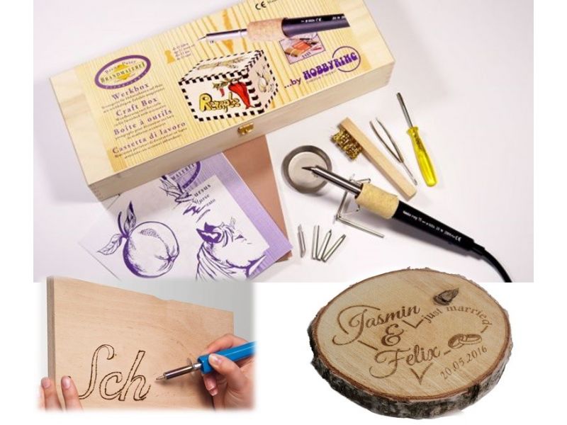 pyrograph with 5 points, box and accessories