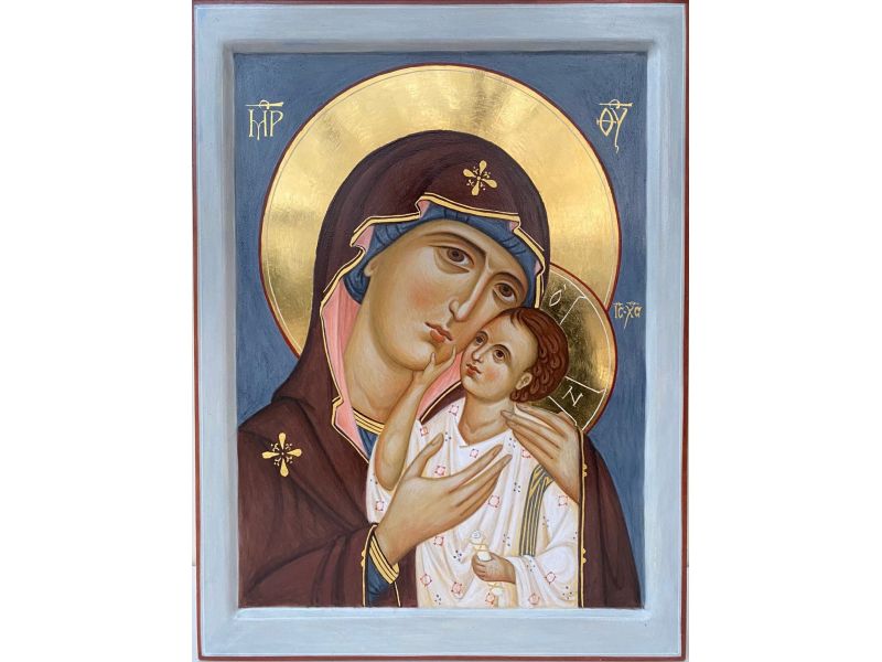 Icono Madre de Dios de la Ternura 24x32 cm