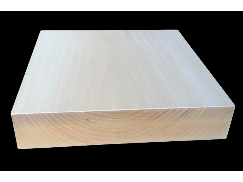 Linden wood board 5 cm thick, for sculpture, squared and planed, single piece (no joints)