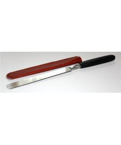 Couteau de doreur  double tranchant avec tui en cuir