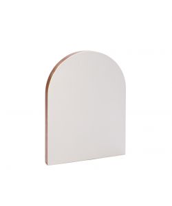Poplar icon board, arched, smooth, with gesso