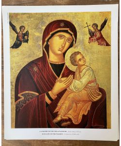 Impresin en papel Madre de Dios de la Pasin (icono cretense)