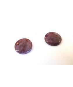 Gemme, de Kiwi Pourpre et de Lpidolite, diamtre 20 mm