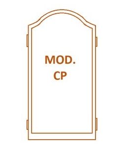 Tabla para icono modelo CP, cavada, con cuas, solo madera (en bruto)