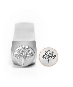 Punch in carbon steel, professional quality, TREE OF LIFE 9.5 MM