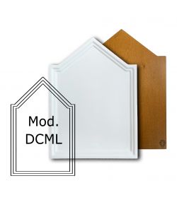 Planche d'icne en tilleul, modle DCML 25x35 cm, double cadre creuse, enduite