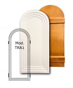 Tabla para icono de madera de tilo modelo TRA1, triple cavada, con cuas, yesada