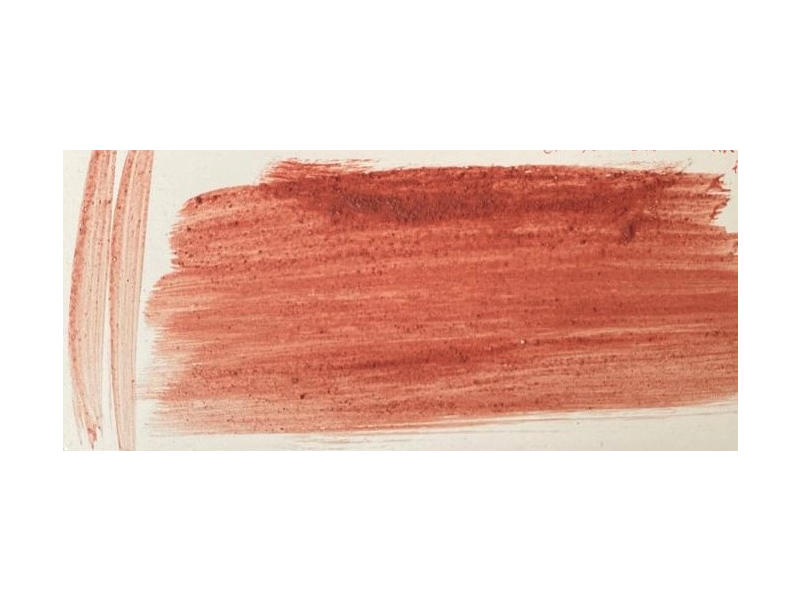 Cinabro minerale del Monte Amiata, tono rosso-rosato, pigmento italiano