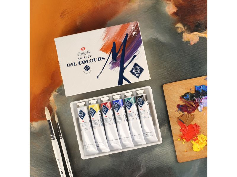 NEVSKAYA PALITRA Master Class SET COLORI AD OLIO, scatola in cartone 6 x 46 ml