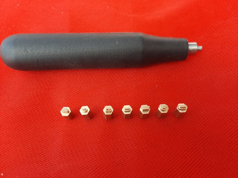 7 Stempel Durchm. max 6 mm Mehrfachreifen, mit Griff, Valchekan (11)