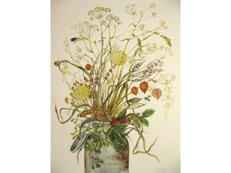 BOX WITH 6 VEGETABLE WATERCOLORS WITH HONEY. MADE IN ITALY FANTUZZI
