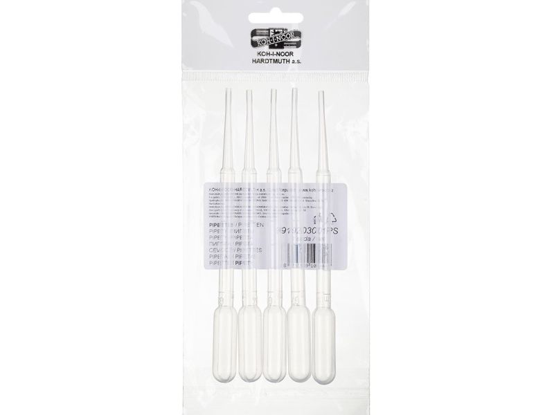 Koh-I-Noor 4 ml pipette set, 5 pieces