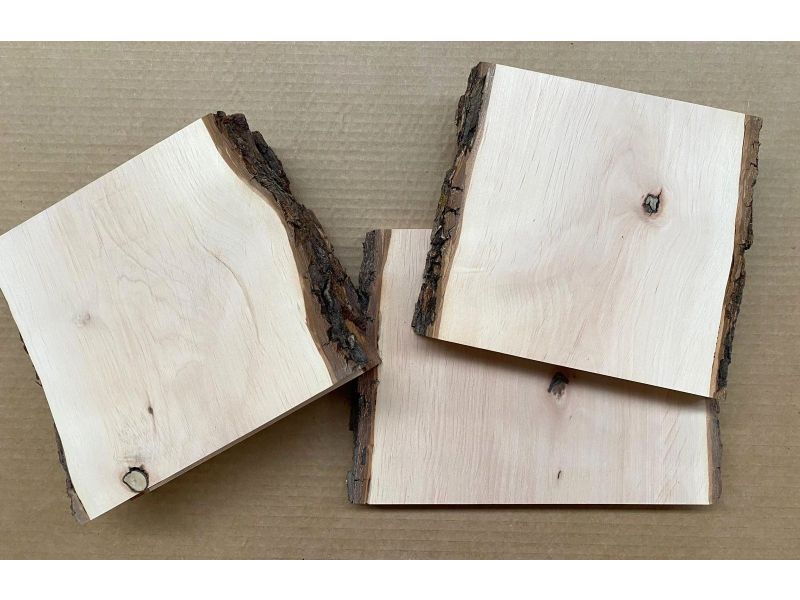 Various piece in solid ALDER wood 18-25 cm wide, 20 cm high, WITH KNOT