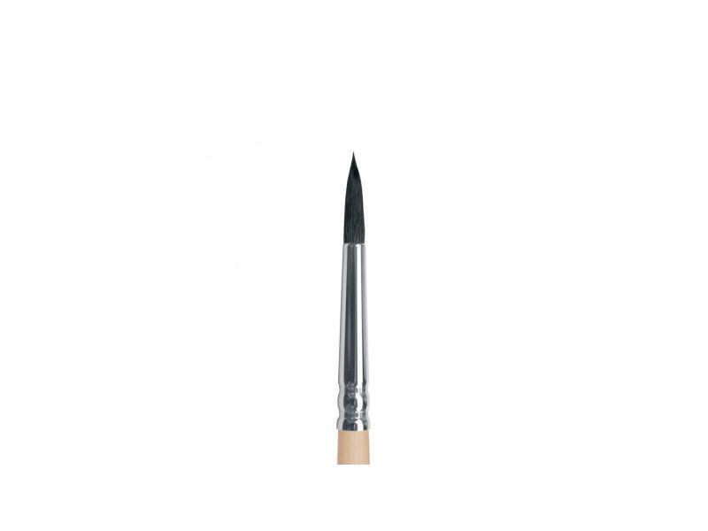 Russian round brush in squirrel synthetic mix, series 1A10, Roubloff