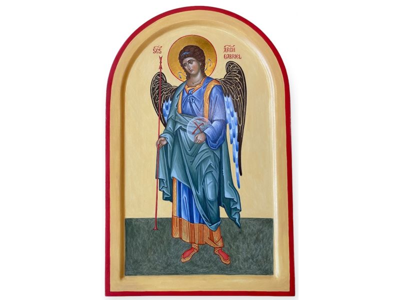 Archangel Gabriel, 25x39 cm, with arch