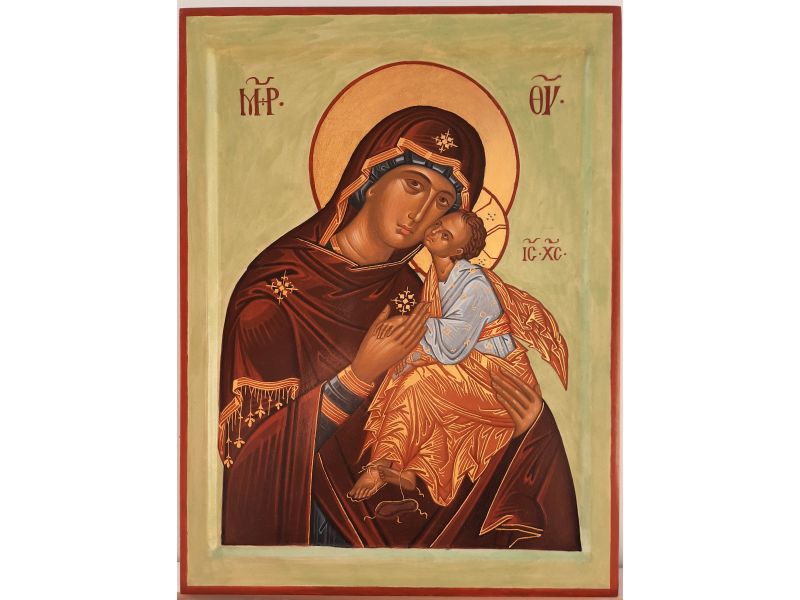 Madre di Dio di scuola veneto-cretese 24x32 cm