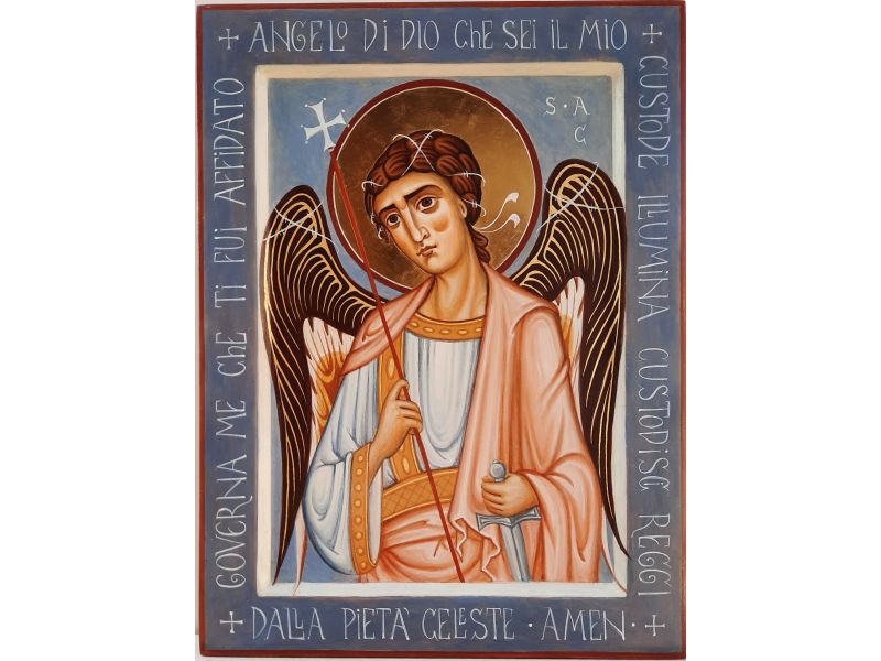 Guardian Angel Icon 24x32 cm