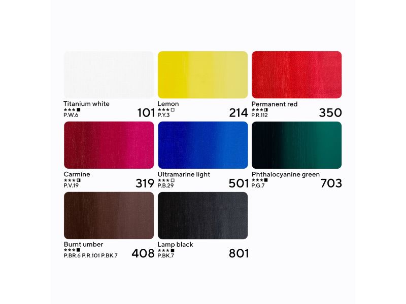 NEVSKAYA PALITRA Master Class Extra-Fine Artists, set colori acrilici 8 x 18 ml