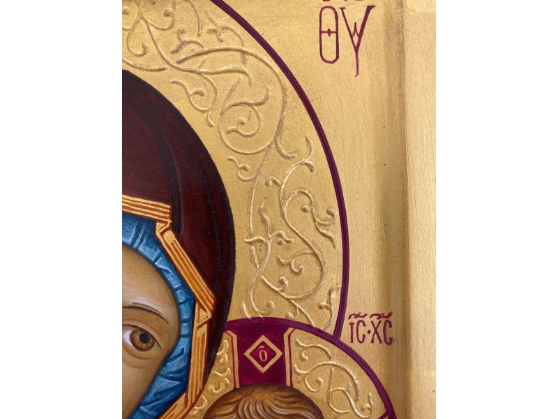 Ikone, Gottesmutter von Kasan 20x25 cm