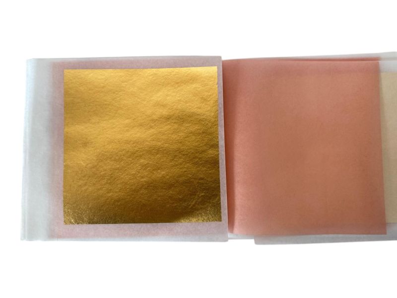 Libretto Foglia d'oro 25 fogli giallo 23 3/4 kt  Brambilla (Italia)