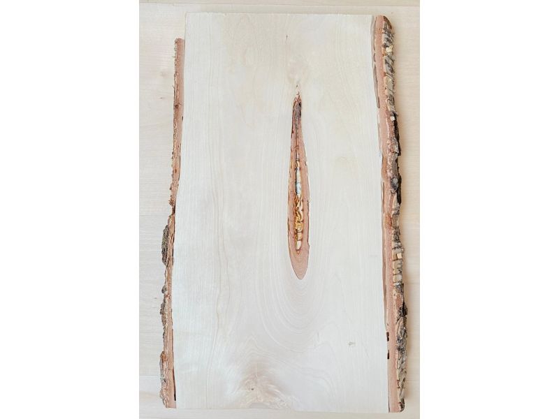 Pezzo unico in legno massiccio di BETULLA, larghezza 23 cm, altezza 42 cm