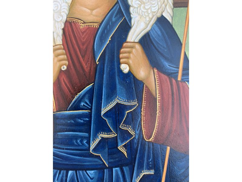 Icono Cristo Buen Pastor 20x25 cm