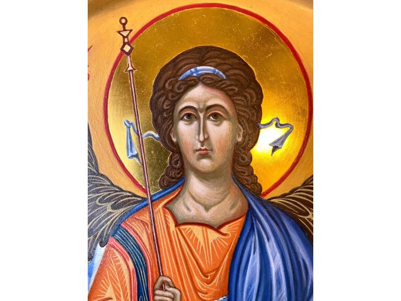 Archangel Michael, 25x39 cm, with arch