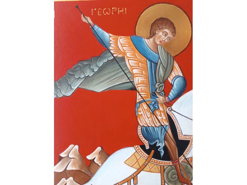 Saint George icon, 30x40 cm, smooth