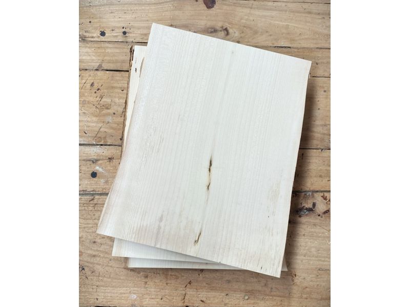 Pezzo unico in legno massiccio di Acero con smussi, per pirografia, 30x40 cm