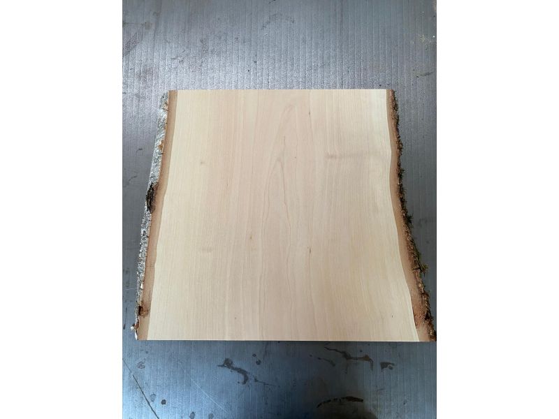 Pezzo unico in legno massiccio di BETULLA, larghezza 33 cm, altezza 34 cm
