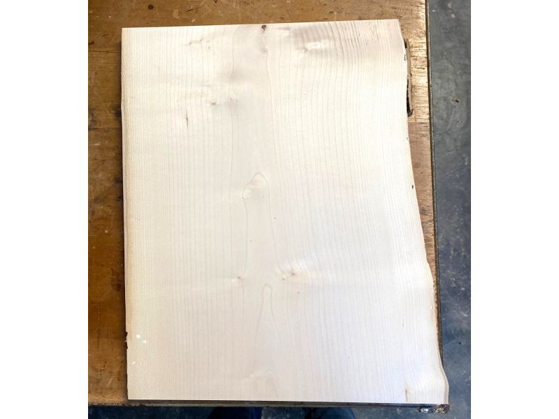 Pezzo unico inlegno massiccio di ACERO, larghezza 35 cm, altezza 45 cm