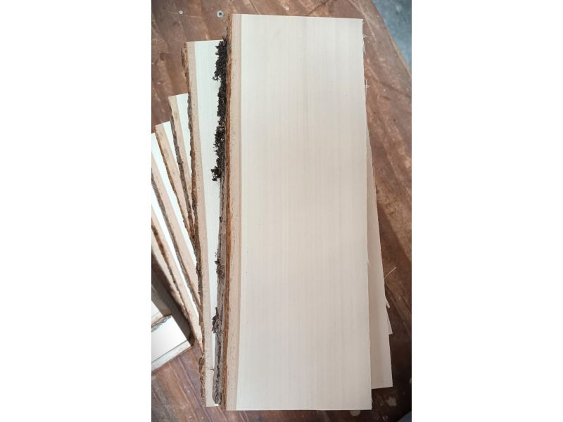 Piezas mixtas de madera de tilo para pirograbado, ancho 10-20 cm, alto 23-28 cm