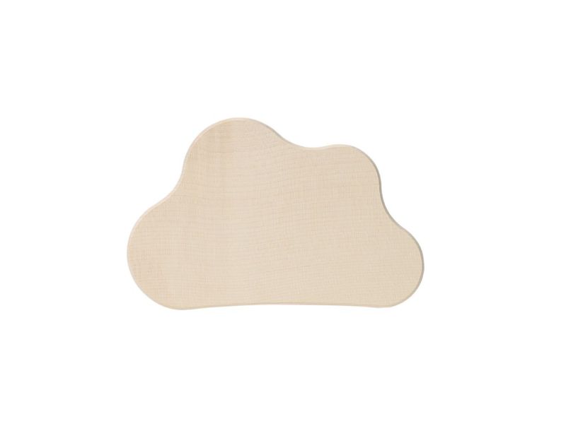 Pice en forme de nuage en bois de bouleau, 21 x 14 cm, paisseur 1 cm, pour la pyrogravure