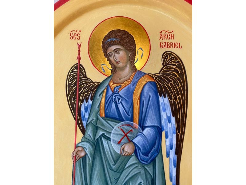 Archangel Gabriel, 25x39 cm, with arch