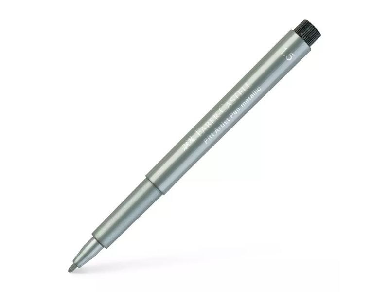 Pitt Artist Pen Metallic 1.5 Tuschestift, siber