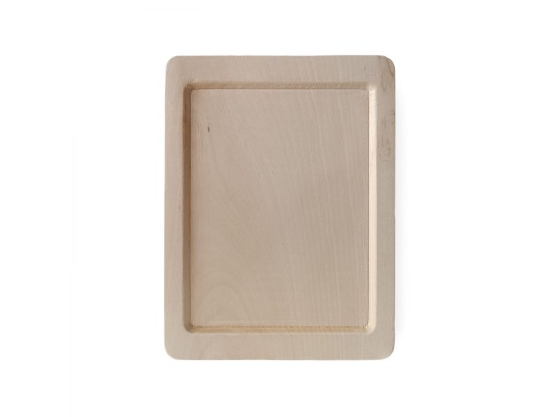 Linden board, table Stand inclined, 23x30 cm (base 6 cm), raw