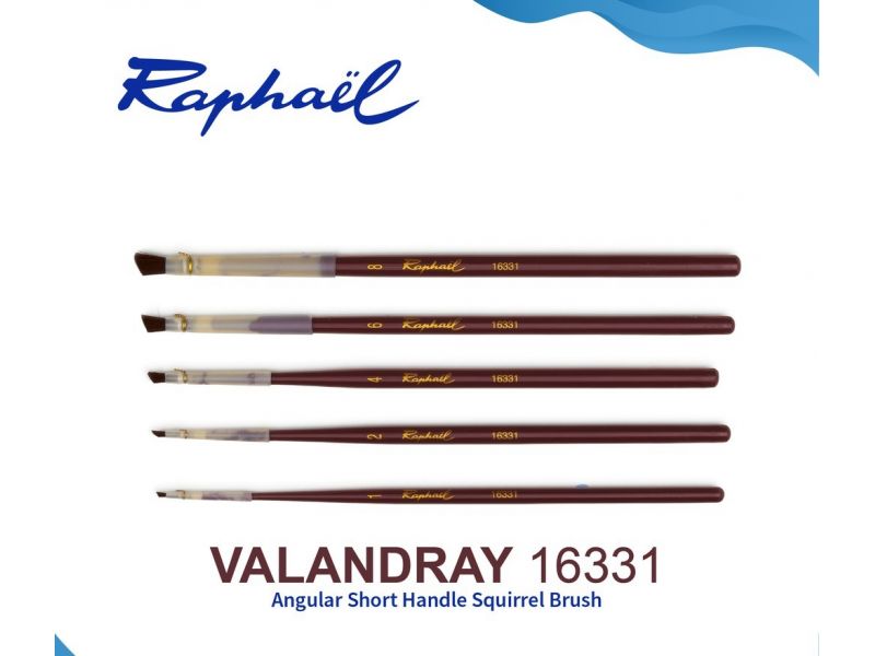 Pennello Raphal serie 16331 Valandray, forma obliqua, sintetico