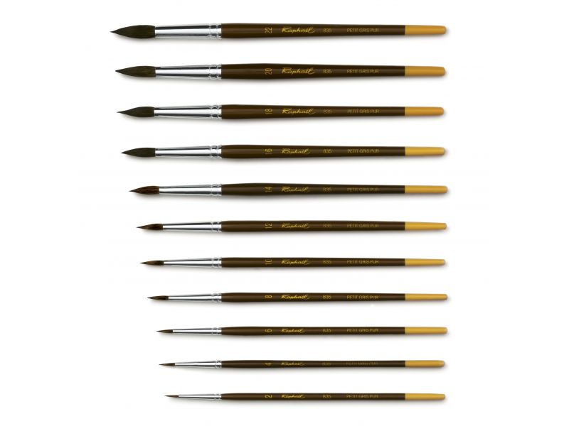 Pencil redondo, pelo de ardilla, serie Raphael 835