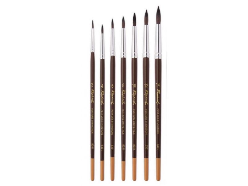 Raphael series 8351, round tip, imitation squirrel hair, synthetic