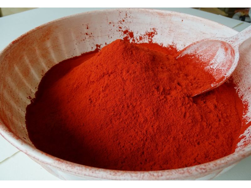 Lacca di Robbia (Garanza), vegetale, tono rosso-arancio, pigmento italiano
