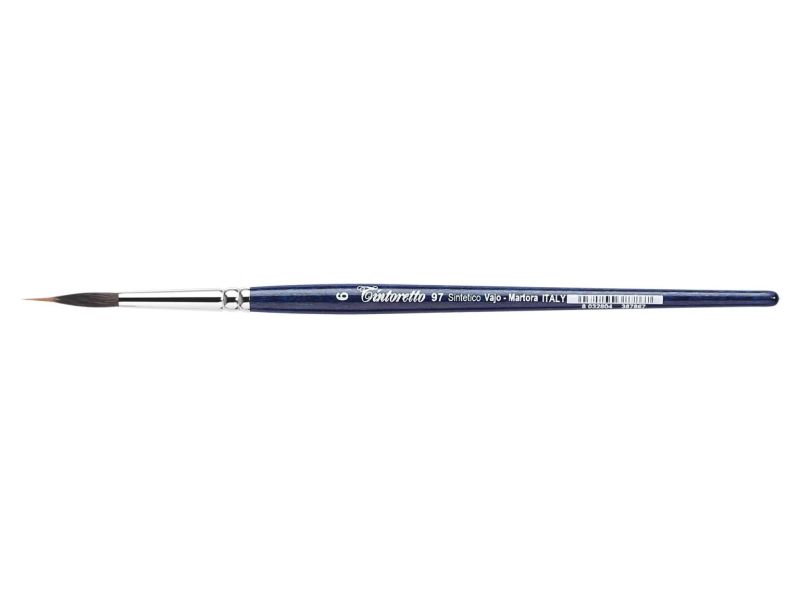 Brosse ronde avec poils synth�tiques d'�cureuil et de martre, s�rie Tank 97