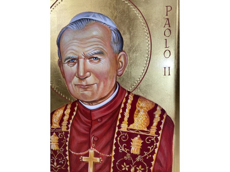 Icona di San Giovanni Paolo II, 25x30 cm