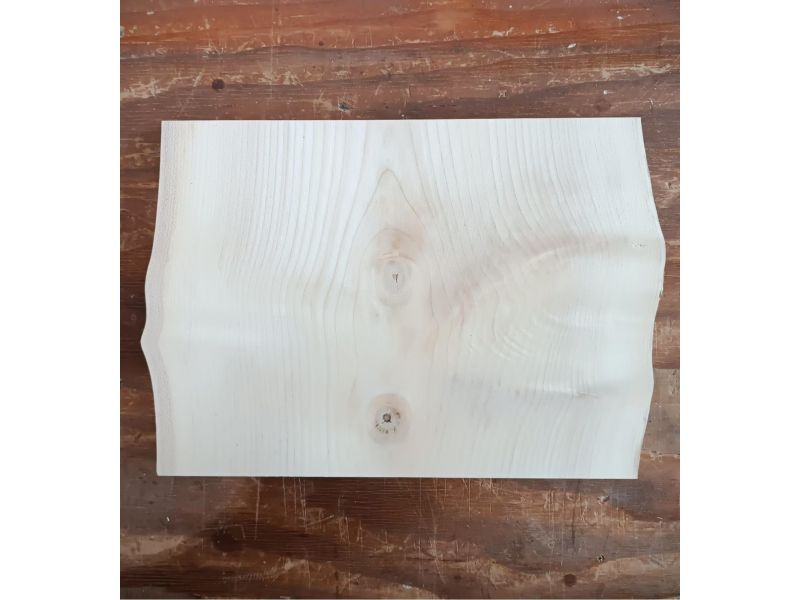 Pieza nica en madera maciza de arce, para pirograbado, 28x20 cm