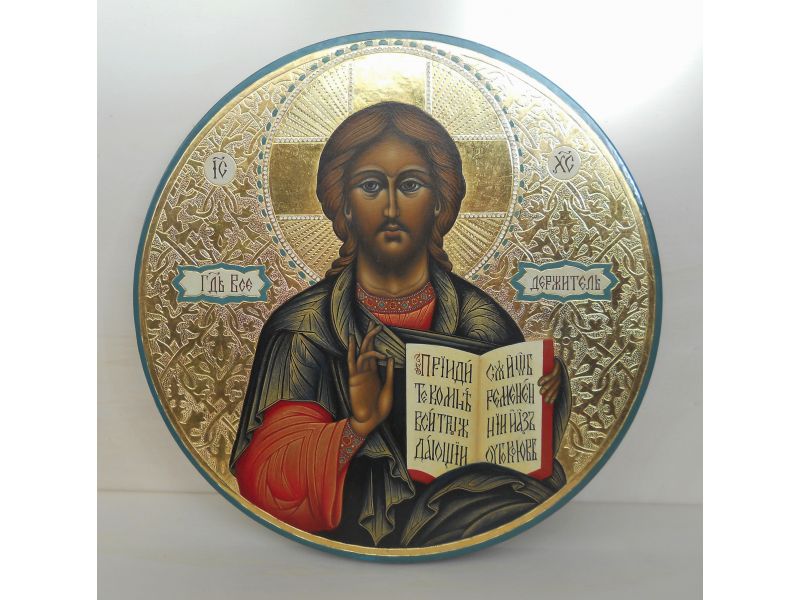 Cristo Pantocratore diametro 30 cm