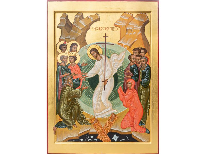 Resurrection, Anastasis 39.5x55 cm