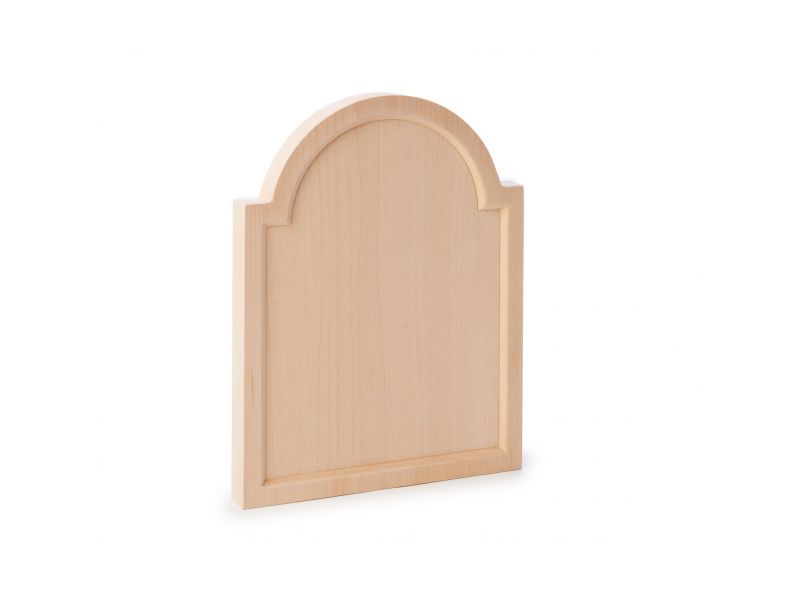 Tabla para icono de madera de tilo, modelo R1, cavada, solo madera (en bruto)